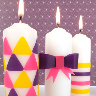 Candele decorate