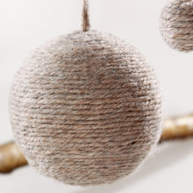 Palline di Natale di lana