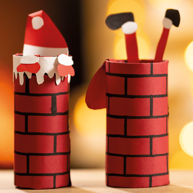 Babbo Natale nel camino